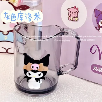Kawaii Sanrio Аниме сериал mymelody Cinnamoroll Kuromi сладко Модерно креативна Прозрачна проста чаша вода за уста стоки за дома