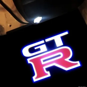 Led Автомобили Вратата Добре Дошли Логото на Светлина Лазерно Украса на Сивата Проектор, Лампа За Nissan GT-R R34 GTR R35 Аксесоар Любезно Предоставен от Лампа