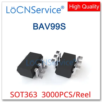 LoCNService 3000 БР SOT363 BAV99S K1 ПЕРЕКЛЮЧАЮЩИЕ Диоди Китайски Високо качество SC88 SOT-363