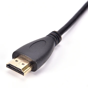 Micro HDMI Мъжки към HDMI Кабел 1080P HD AV Конвертор и кабел за зареждане Черен Кабел Кабел 0,5 М/1.5 М/3 М
