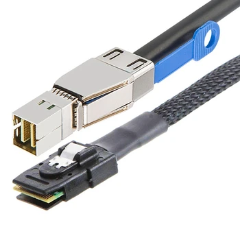 MINI SAS HD към MINI SAS 36PIN Кабел-адаптер СФФ-8644 на СФФ-8087 Сървър кабел за твърд диск 12 Gb/с 3,33 TF/1 M