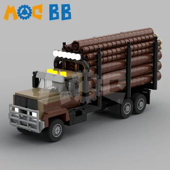MOC Small C70 Log Превозвачът Камион Модел Блок Съвместим LE Тухла Момчета Момичета Детски Празничен Подарък