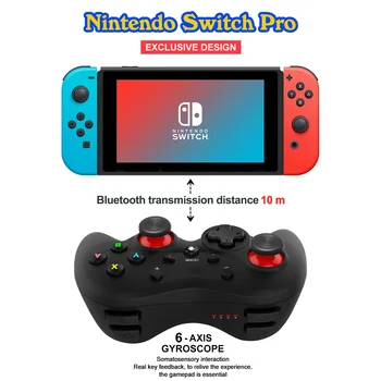 Mooroer Pro Безжичен геймпад за Nintendo Switch, Геймпад, Bluetooth, Слот контролер