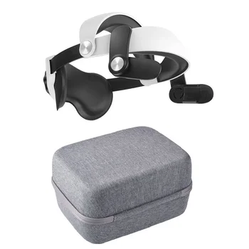 MQ2 Главоболие Презрамка Регулируема Комфортна Елитен Каишка Преносима Чанта За Съхранение VR Дръжка Защитен Калъф Набор от Аксесоари За Oculus Quest 2