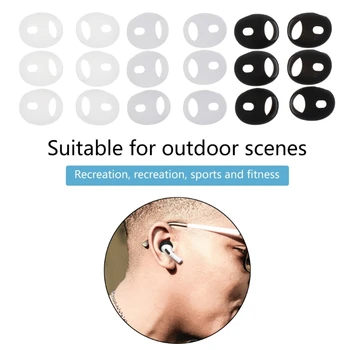 N58E 6 бр. Силиконови втулки Bluetooth-съвместими слушалки За Airpods Pro 2 своята практика, Ушни шапки, Обшивки, Обшивки, обшивки