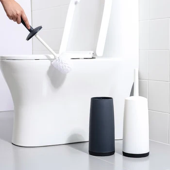 Nanjibao Потребителска Четка За Тоалетна Комплект За Почистване на Банята С Дълга Дръжка, Без задънена улица Творческа Четка За Тоалетна Без Удар Мека коса