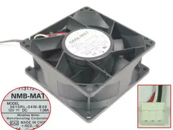 NMB-MAT 3615RL-04W-B39 EA2 DC 12V 1.06 A 92x92x38 мм, 3-Жичен на Сървъра на вентилатора за охлаждане на