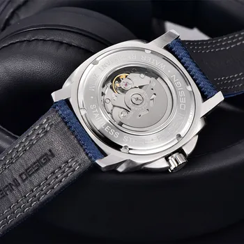 Pagani Дизайнерска Марка за Мода Автоматично Спортни Часовници 200 м Водоустойчив Светещи Сапфировые Дайверские Механични Часовници За Мъже Reloj Hombre