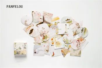 PANFELOU 1 пакет = 40 бр. Литература живопис оборудване запечатване паста самозалепващи хартиени етикети Ръчно изработени сметка Scrapbooking САМ Албум книгата карта