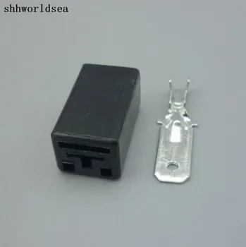 Shhworldsea H1 h3 мъжки пластмасов конектор 1p 6,3 мм