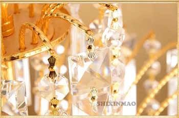 SHIXNIMAO лампа crys Европейски Стил Луксозен кристална висулка всекидневна с трапезария и спалня лампа ново шампанско кристал