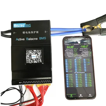 Smart Active BMS 100A 200A 1A/2A Активен баланс bms 13 ' S ~ S 24 Заплащане защита на батерията CAN RS485 ПРИЛОЖЕНИЕ Lifepo4 li-ion LTO 16 S