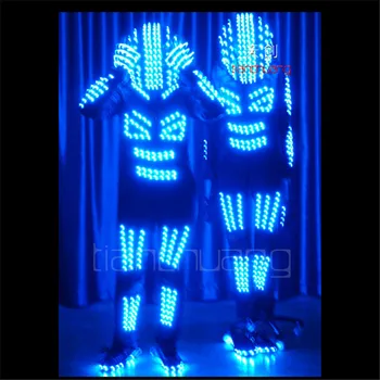 TC-67 led цветни светлини, костюми роботи, пълноцветен облекло за парти, бални танци, led RGB каска, нощен клуб, програмируеми плат, ...