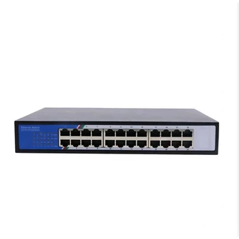 Unmanaged 10/100/1000 Mbit/с Тенис на мрежов комутатор за Ethernet с 24 Гигабитным пристанище