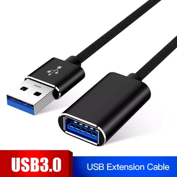 USB удължителен кабел Суперскоростной USB 2.0 Кабел от мъжете за една жена 1 м Синхронизация на данни USB 3.0 Удължител за Кабел Кабел за Предаване на Данни кабел за Удължаване на Кабели