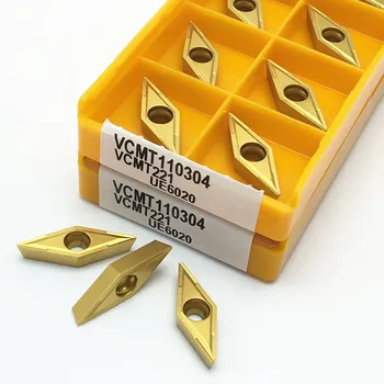 VCMT110304 VP15TF Висококачествени видий вмъкване на Вградени инструменти за струговане VCMT 110304 метални детайли на стругове инструменти за струговане посочете с ЦПУ