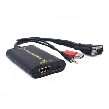 VGA-HDMI-съвместим Женски конвертор с USB с аудио Vga-Hdmi Видео Конвертор