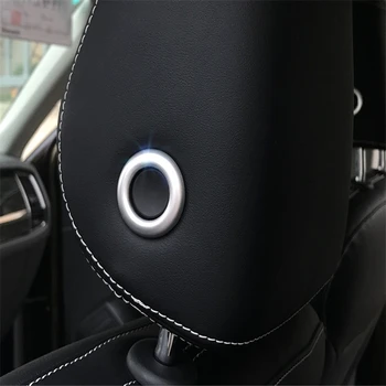 WELKINRY за skoda Kodiaq NS7 2016 2017 2018 2019 ABS пластмаса облегалката за глава на предната седалка, възглавница за глава регулиране на бутона на превключвателя дръжка покритие