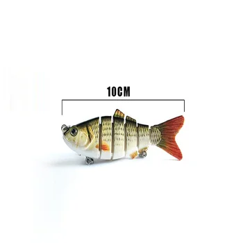 WHYY 10 см, 14 см, 23 см Узловатая Риба Изкуствена Бионическая Стръв Многосекционная Стръв Риболовна Стръв Мини Лещанка Плаващи Люлка Кривошипная Стръв