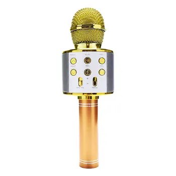WS858 Портативен Bluetooth Караоке Микрофон Безжична Професионален Говорител Домашен KTV Ръчен Микрофон Повече Възможности от Цветя