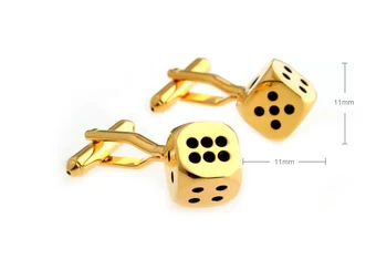 XKZM модни златни кости копчета за Ръкавели от висококачествен меден материал Мъжка Риза с Дълъг Ръкав копчета за Ръкавели Сватбен Подарък Бижута