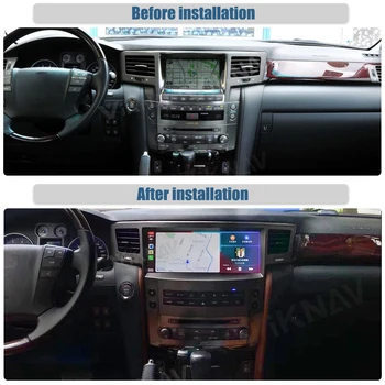 Авто видео Авто Радио плеър главното устройство За Lexus LX570 2007-GPS навигационни системи, аудио и мултимедийни стерео приемник Сензорен Екран