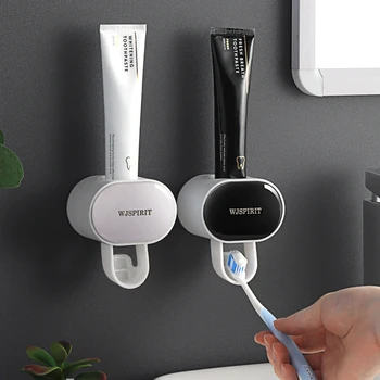 Автоматично опаковка на паста за зъби аксесоари за баня притежателя на четка за зъби, домашна баня опаковка на паста за зъби