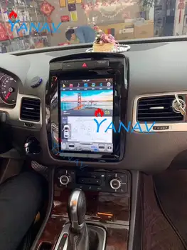 Автомобилен GPS навигатор с вертикален екран 10,4 инча в стила на Tesla за-Volkswagen-Touareg 2010-2017 мултимедийна навигационна система