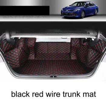 автомобилен стайлинг луксозен влакнести кожена подложка за багажник на автомобил Toyota Camry XV70 2019 2020 аксесоари