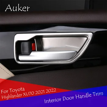 Автомобилна Вътрешна Врата копчето Парапет Рамка на Кутията Етикети Гарнитура Тапицерия на Колата Стайлинг За Toyota Highlander XU70 2021 2022