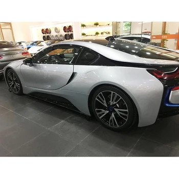 Автомобилни Странични Прагове Бодикит За BMW I8 Base Coupe-2018 Automobile Странични Прагове Врата Броня За Устни Престилка Защита От Настоящето Въглеродни Влакна
