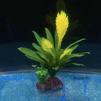 Аквариум за аквариум с рибки, аксесоари за дома. Имитация на цвете водна кула ананас нежното растително украса