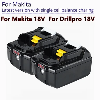 Батерия Makita 18V Акумулаторна литиево-йонна батерия 18V6A За BL1840 BL1850 BL1830 BL1860B LXT400 Makita 18V DC18RF 18650Батарея