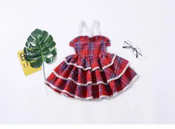 Бебешка рокля от памук за малки момичета, Лятна Рокля 2019 г., Нов Стил, Модерни дрехи за момичета/Коледна окото/Стягане от 1 до 5 години