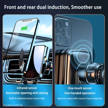 Безжично Зарядно Устройство за Кола за Телефон Поставка За Buick Verano-2022 Регулируема GPS Навигация Мобилен Скоба Аксесоари