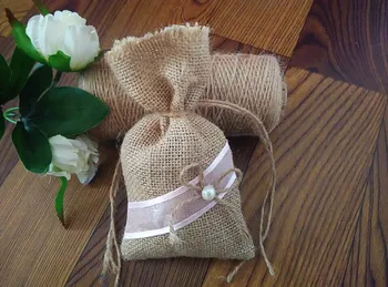 безплатна доставка мода направи си САМ ръчно изработени дантели на цветя Чул завързана торба Торба Бонбони чул чанта Дантела, мъниста чанта