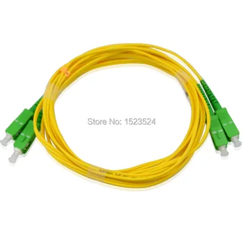 Безплатна доставка на 5 бр./лот SC/APC 3 М Однорежимный Дуплекс Оптичен Пач кабел Кабел SC FTTH Оптичен кабел