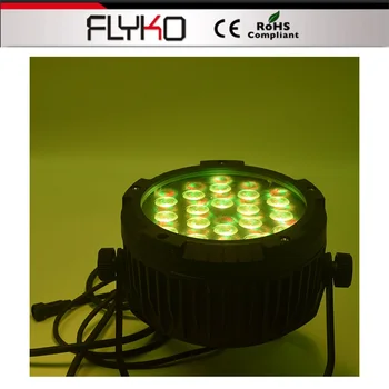 Безплатна доставка професионално осветление външен мини проектор led 18шт 4в1 водоустойчив par light DMX512