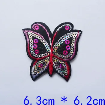 Блестяща Пеперуда, Бродирани Ленти Стикер Чанта Гали На Апликация За 