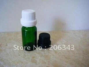 бутилка етерично масло зелено/синьо/кафяво 10 ml с пластмасов капак, за опаковане на косметикл