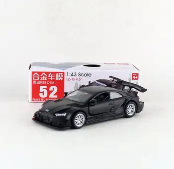 Висока симулация на 1:43 RS5 DTM флип-надолу състезателна модел, оригинален подарък играчка в опаковка, класически спортен автомобил, безплатна доставка