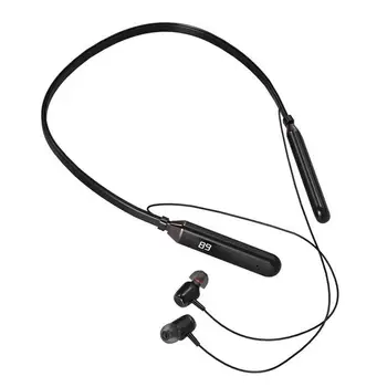 Висящи Шийни ушите Стереозвук Безжични Слушалки С Вграден Микрофон Цифров Дисплей Безжична Спортна Слушалки на ушите