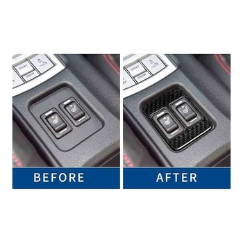 Въглеродни Влакна Бутон за Подгряване на Седалки Switch Капак Завърши Стикер Интериор За Subaru BRZ и Toyota 86 2016-2020 Аксесоари