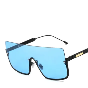 Големи Слънчеви Очила С Изпъкнали Очи, Дамски И Мъжки Реколта Квадратни Слънчеви Очила, Мъжки Луксозни Маркови Малки Рамки за очила, Ретро Очила, Очила с UV400