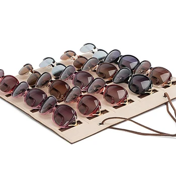 Гореща Kf-3X 15 Слот Поставка За Очила Държач За Слънчеви Очила Витрина За Съхранение на Очила, Бижута Тава Кутия За Съхранение на Шоколад Цвят