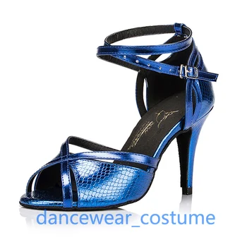 Дамски Професионални вечерни Бални костюми за латино танци, танго, модерен обувки за танци-Самба, салса, да се изяви, сандали на токчета US5-9, 2 цвята