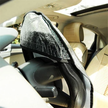 Двойно Удебелени покриване на Кормилното Колело на сенника Козирка Алуминиево Фолио Против Аксесоари, Автомобилни интериорни стоки
