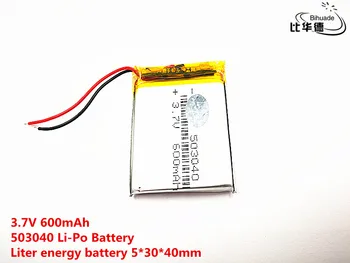 Добро качество на 3,7 В, 600 ма, 503040 Полимерна литиево-йонна/литиево-йонна батерия за ИГРАЧКИ, POWER BANK, GPS, mp3, mp4