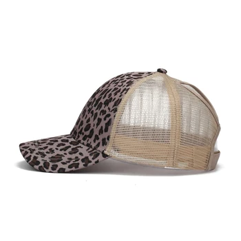 Домашен любимец принтом унисекс леопардовый опашка бейзболна шапка хип-хоп шапка мъжка Слънцето регулируема шапка