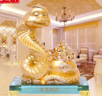 Домашни любимци занаят пясък gold series голяма кристалното дъно на животно, змия, скулптура креативна лукс неоклассические домашни занаяти Америка